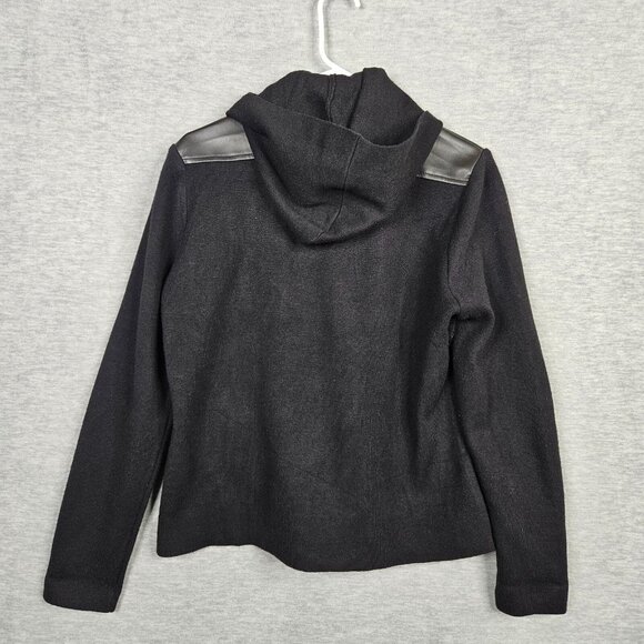 Joie Women’s Black Faux Leather Outer Shell Jacket Size M - Picture 2 of 7